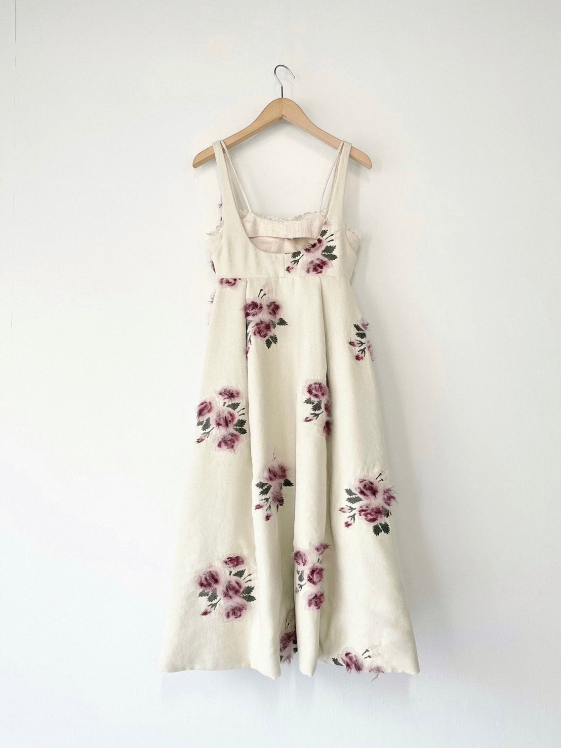 pink(yellow) rose jacquard dress【Delivery in December 2024】