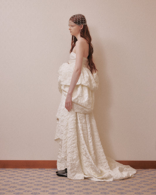cloud dress White【Delivery in March 2027】