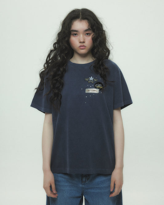 Hitting the star T-shirt Navy【Delivery in August 2026】