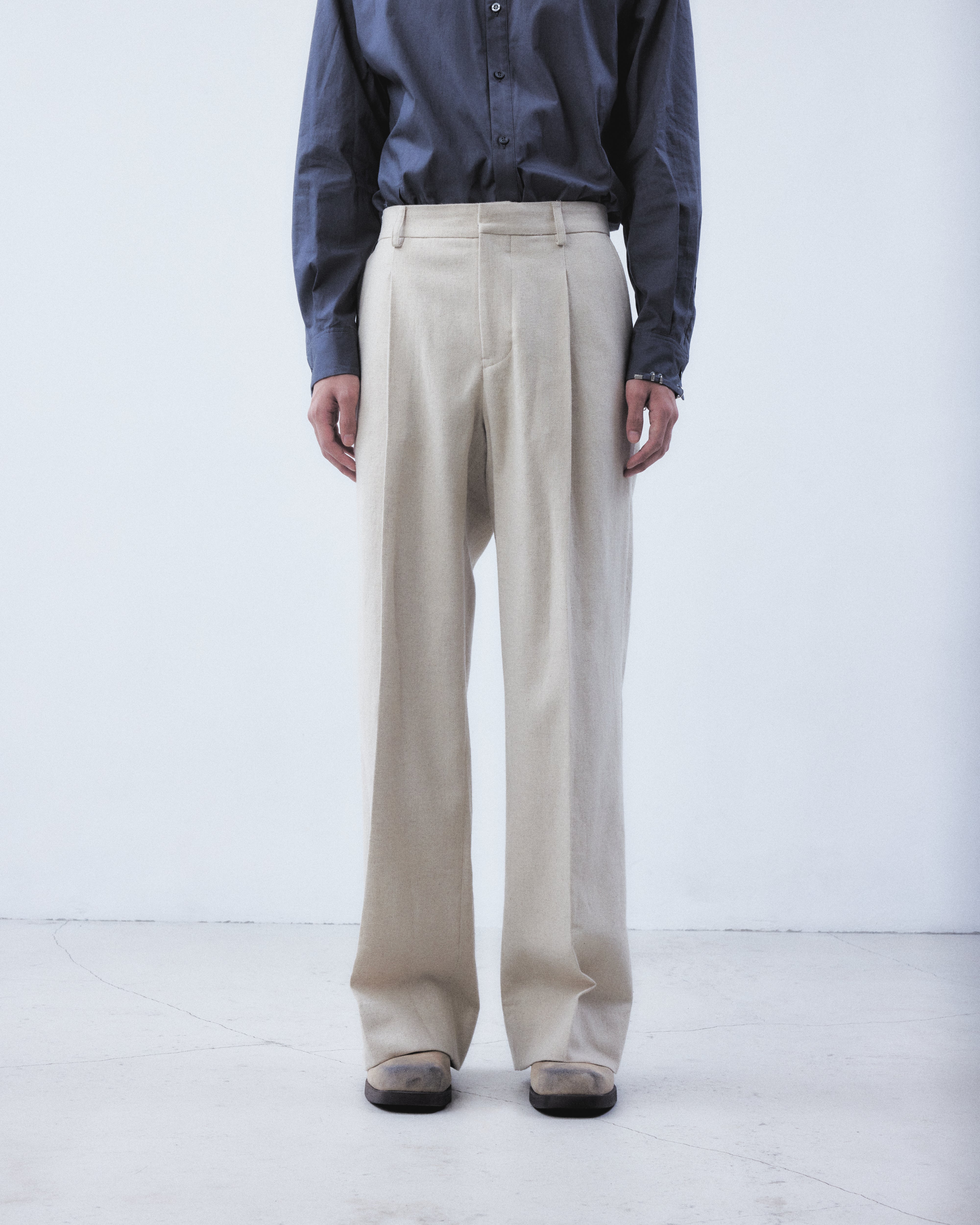 タナカダイスケ|パンツ|wool linen straight pants – tanakadaisuke