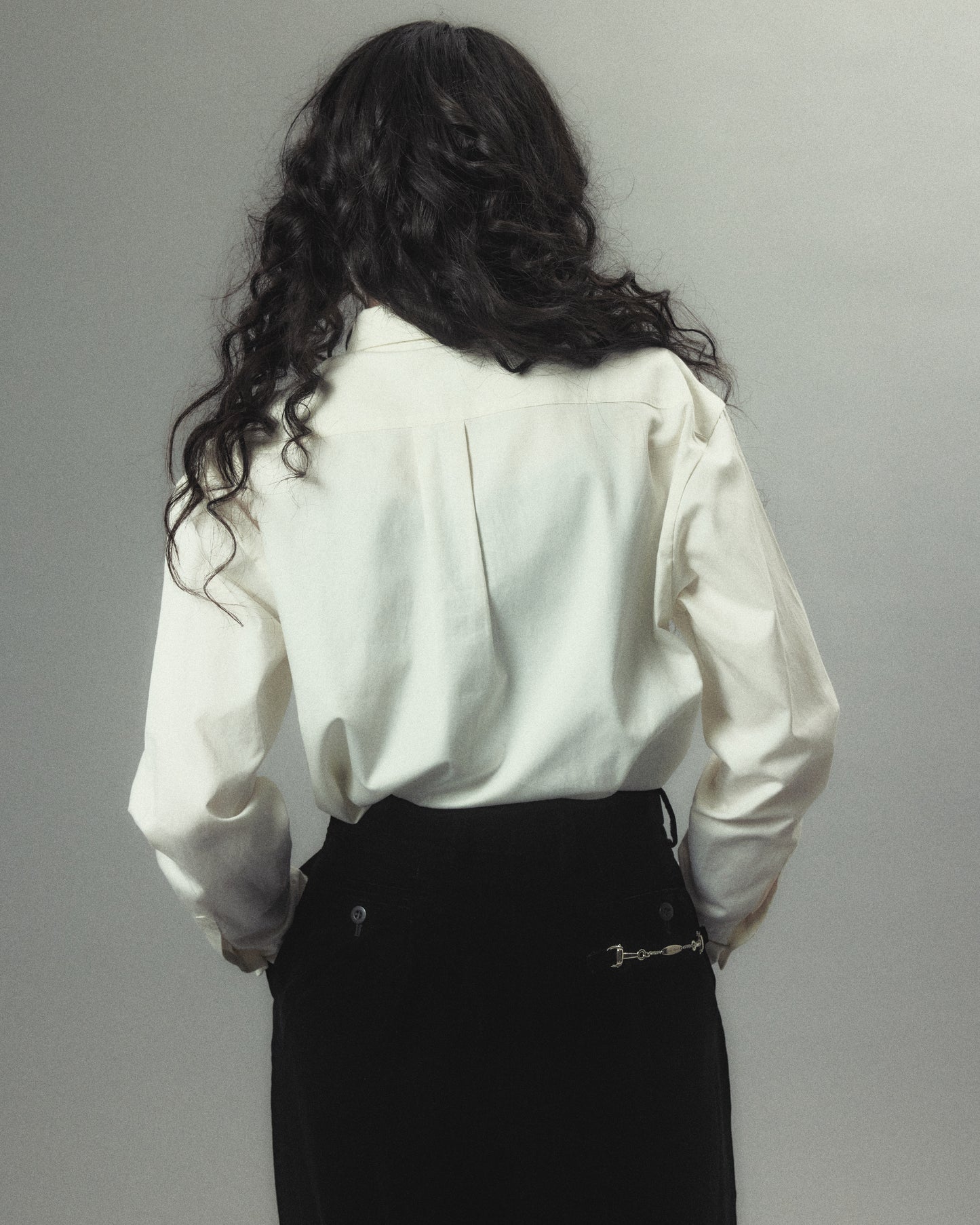 cherry tape ribbon long sleeve shirt White【Delivery in September 2026】