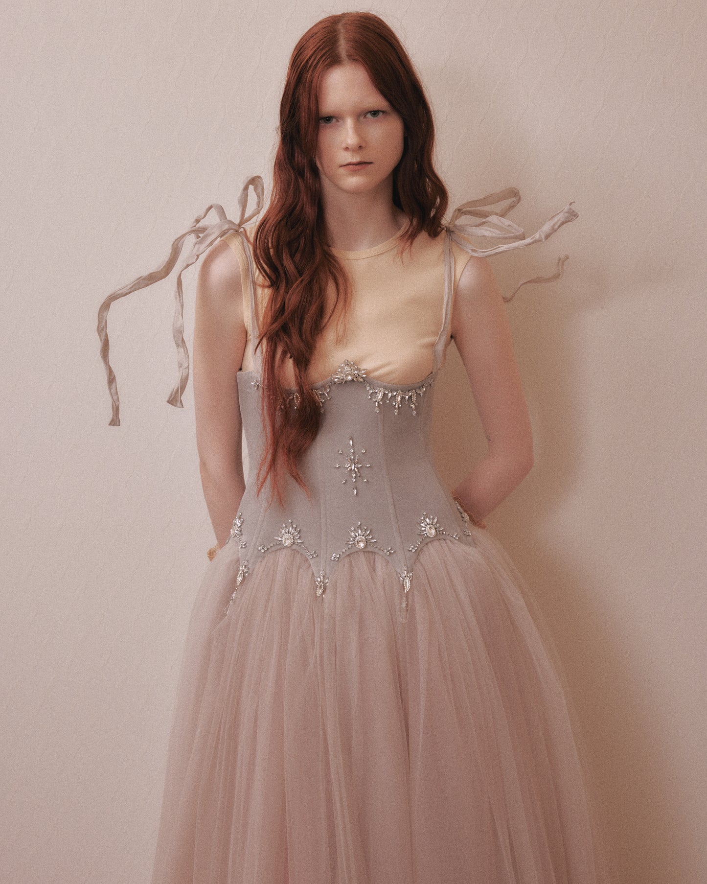 bijou bra corset dress One color【Delivery in March 2027】