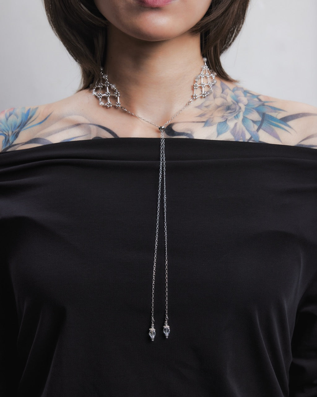 beads net choker【Delivery in July 2026】