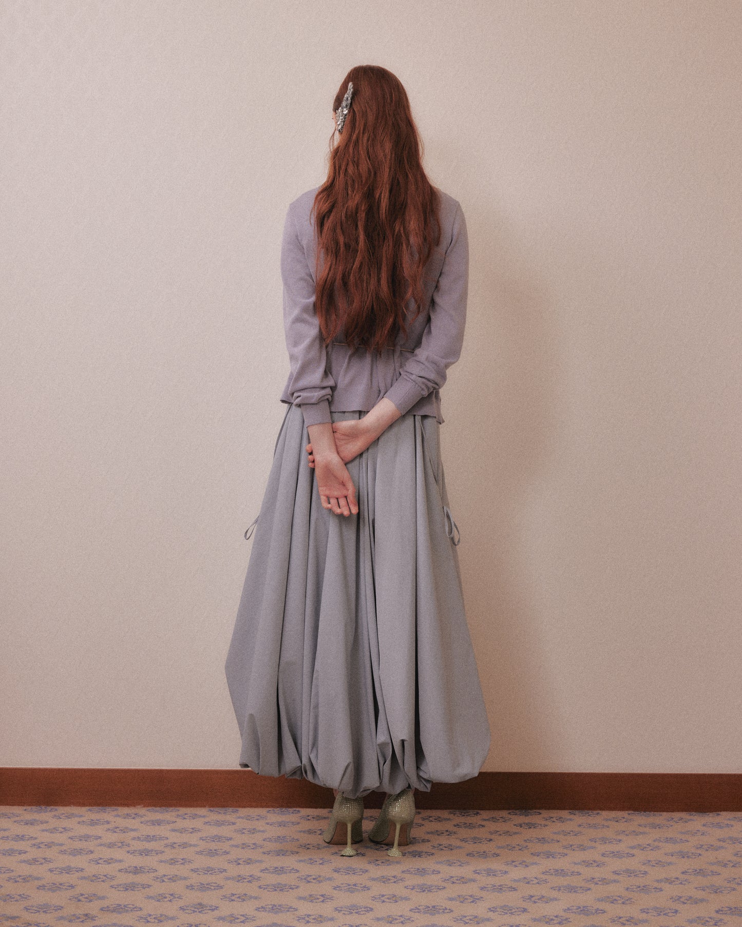 Napoleon bijou knit cardigan Sax【Delivery in February 2027】