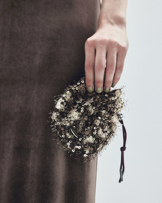 fuzz leopard mini kinchaku bag【Delivery in November 2025】