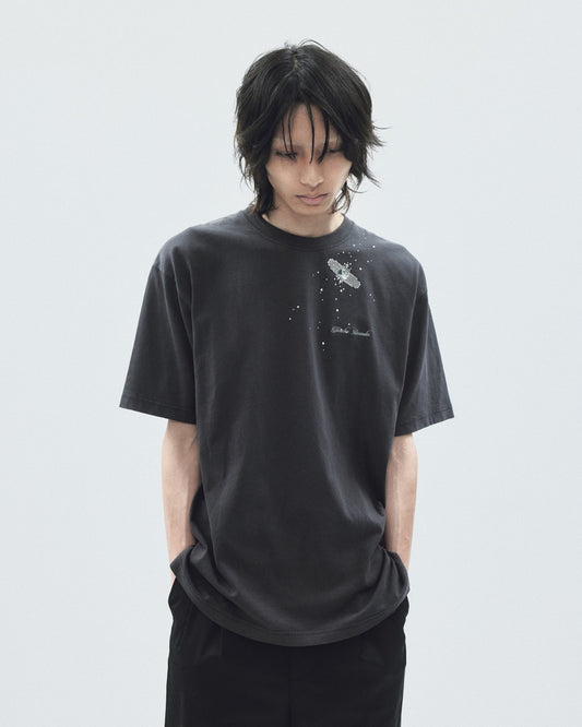 bIjou aid pigment T-shirt Black【stock】
