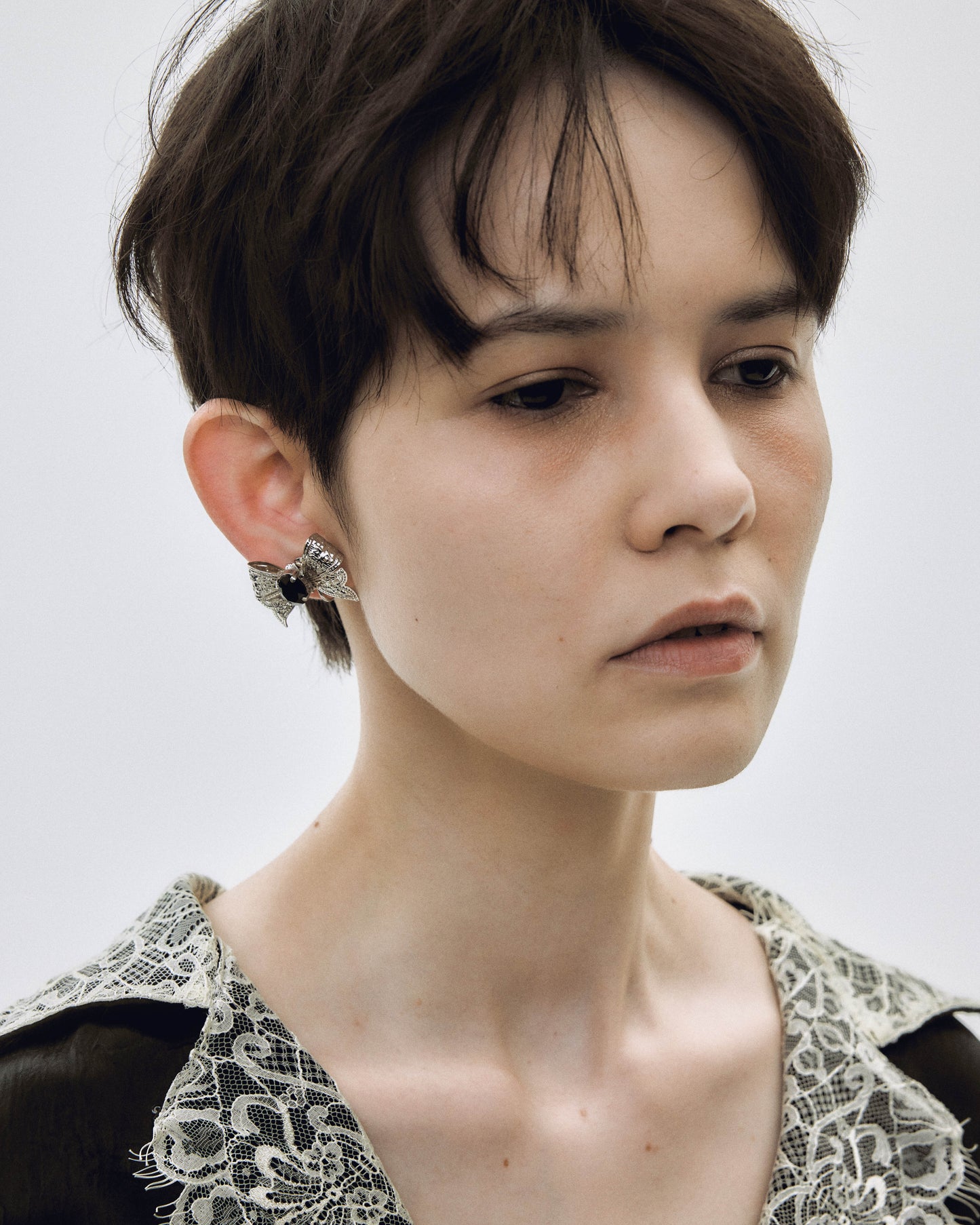 ribbon bijou earrings【Delivery in August 2025】