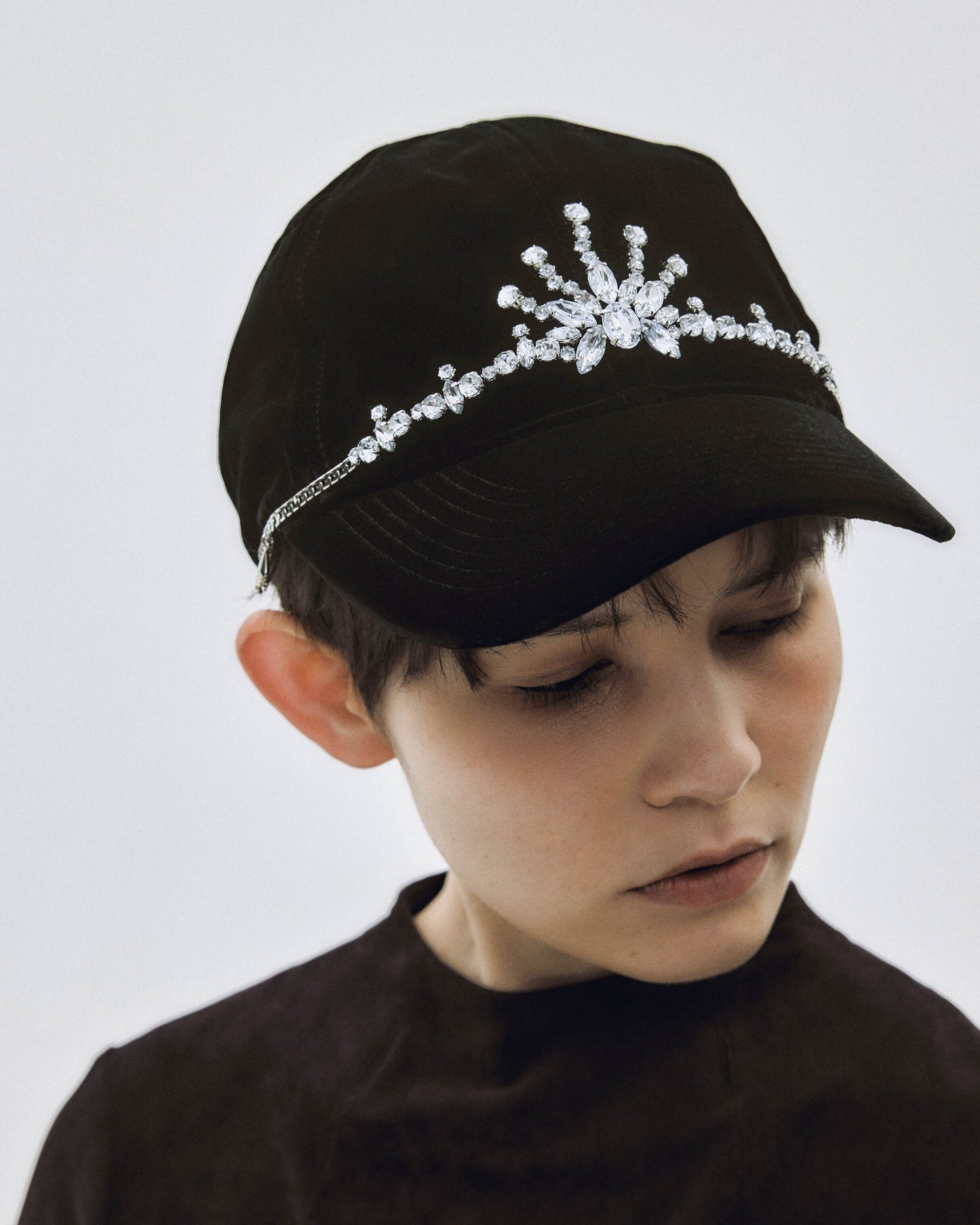 bijou tiara velvet cap【Delivery in January 2026】