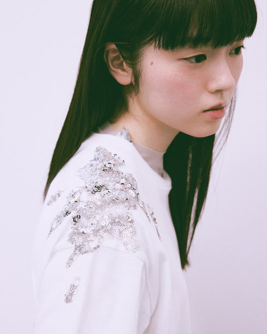 magical powder piles up T-shirt White【stock】