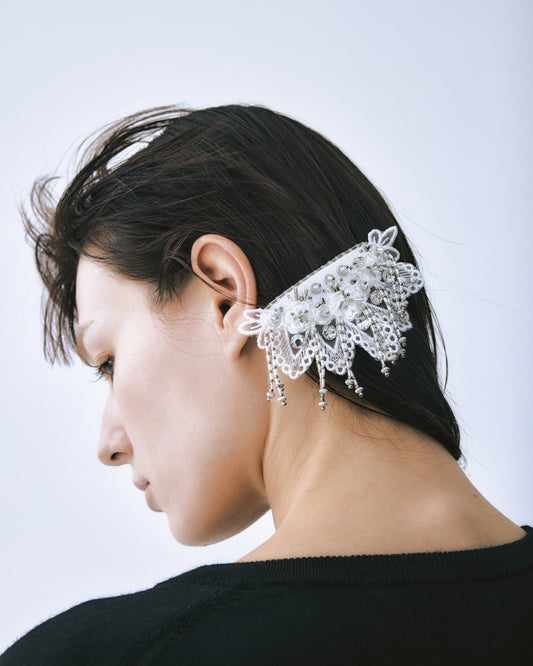 Snow bijou barrette【Delivery in January 2026】