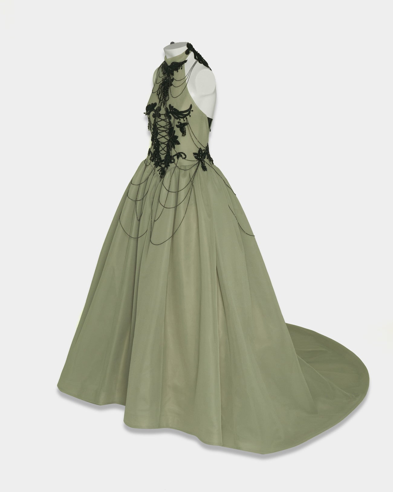 black seagrass chain dress【Delivery in August 2025】