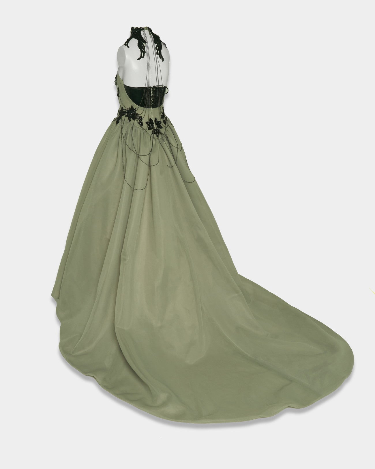 black seagrass chain dress【Delivery in August 2025】