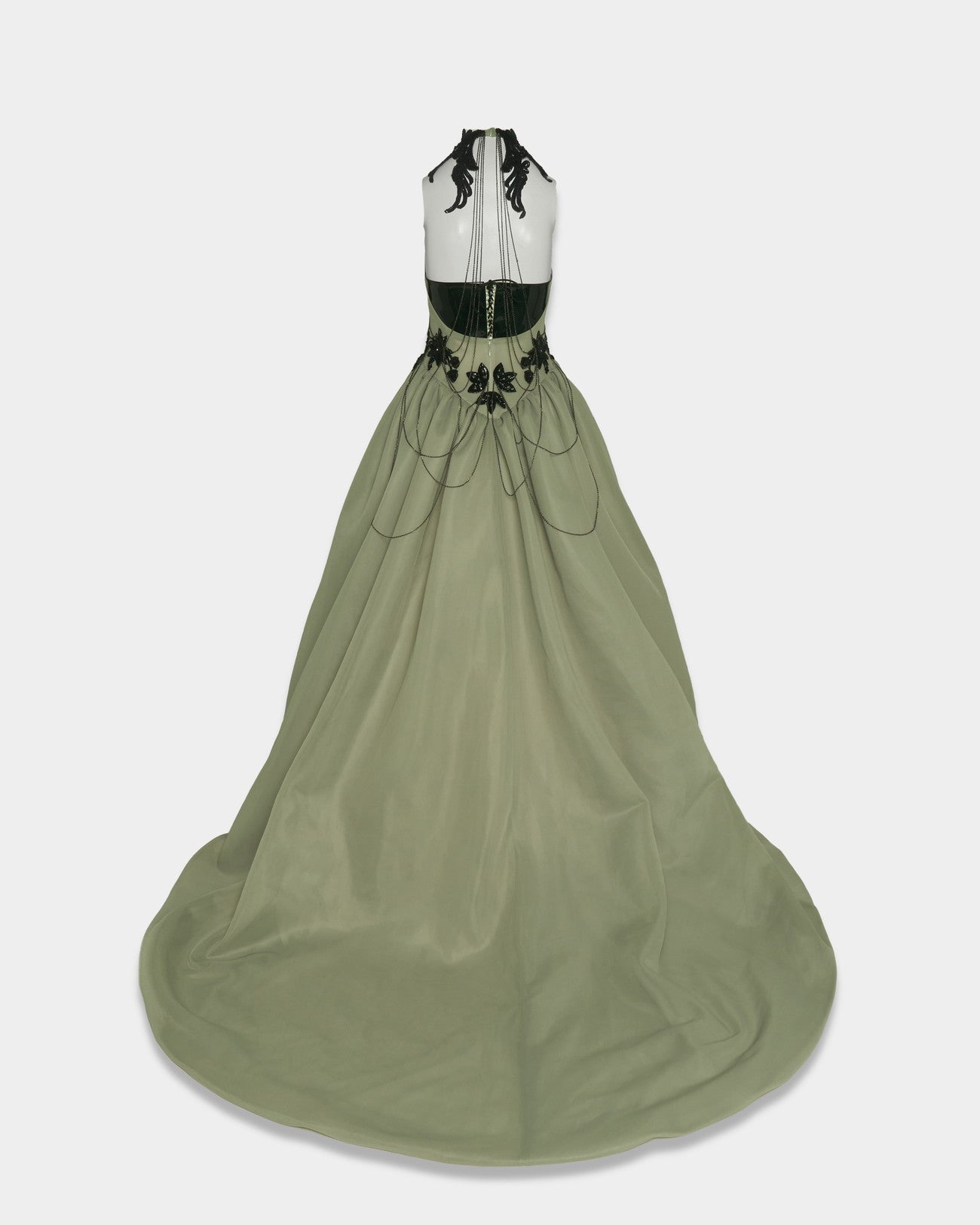 black seagrass chain dress【Delivery in August 2025】