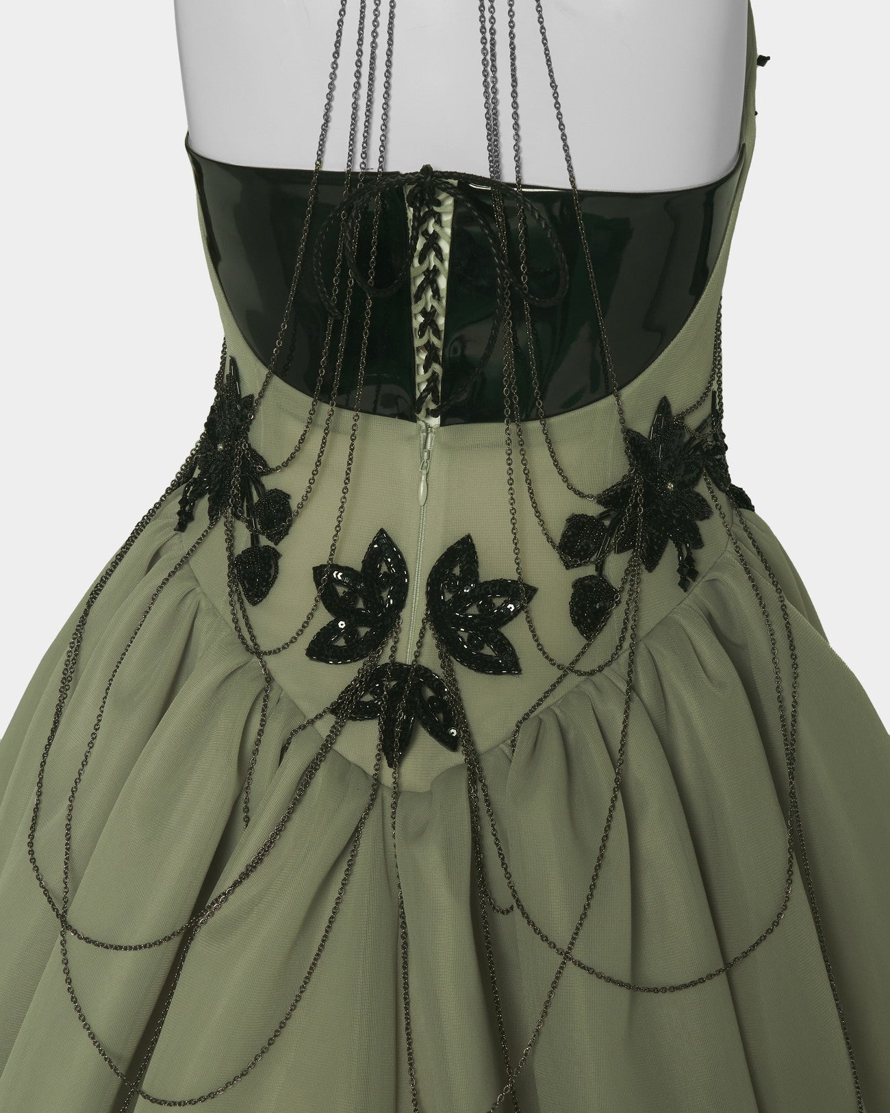 black seagrass chain dress【Delivery in August 2025】