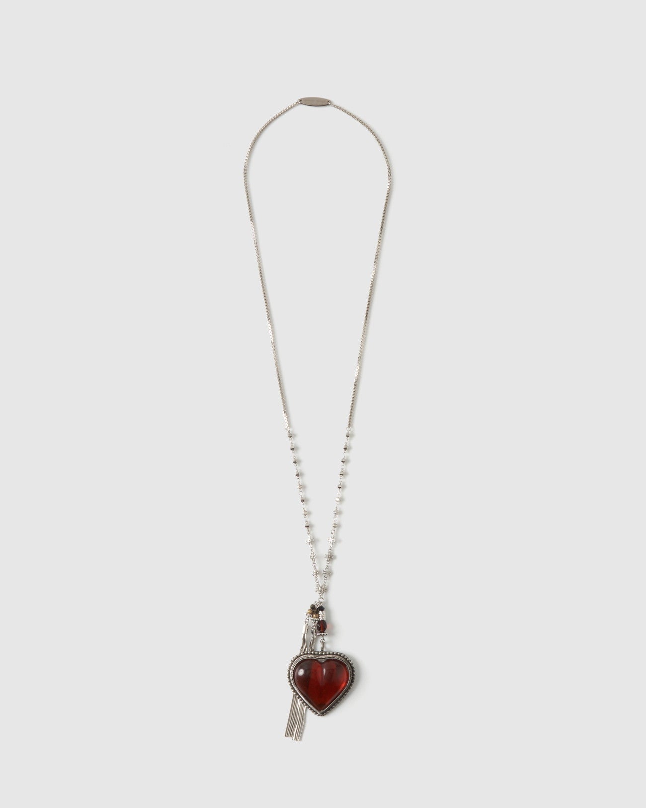 Reddish Brown heart necklace【Delivery in February 2025】