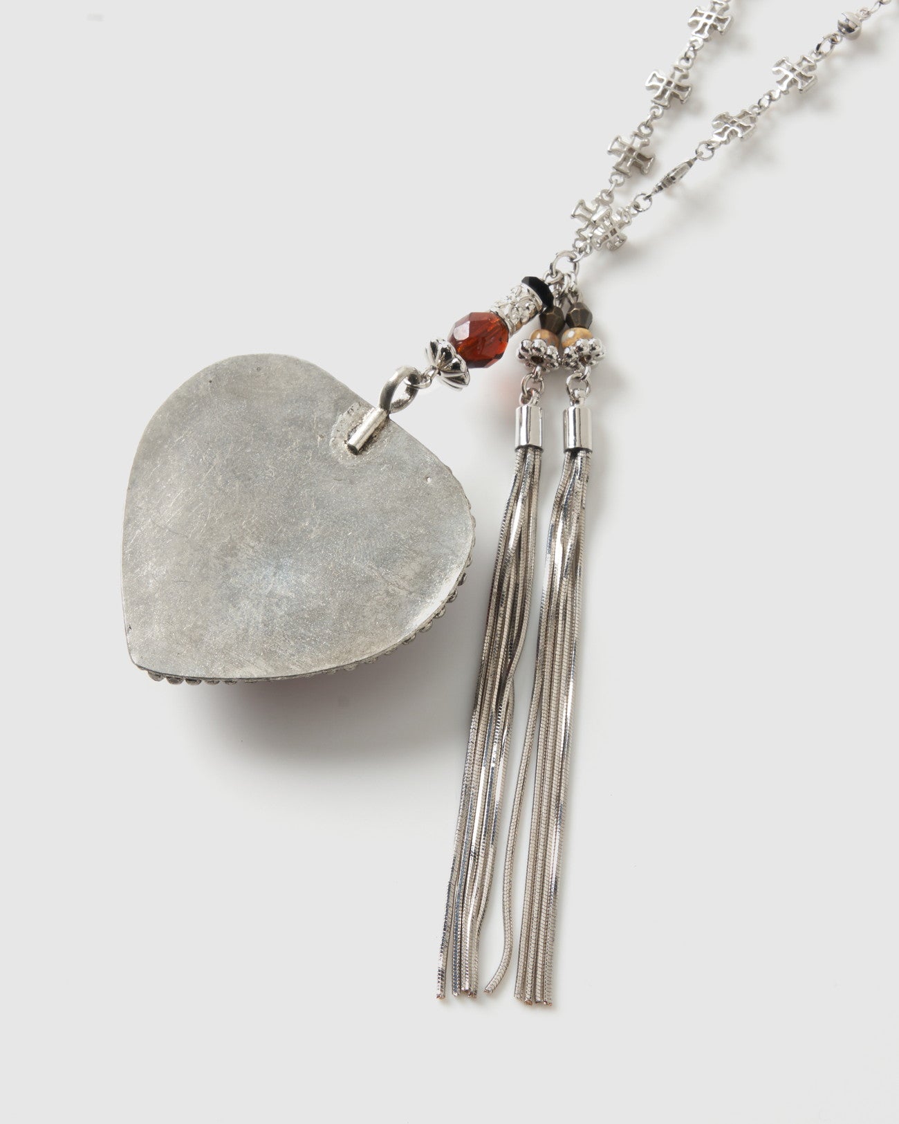 Reddish Brown heart necklace【Delivery in February 2025】