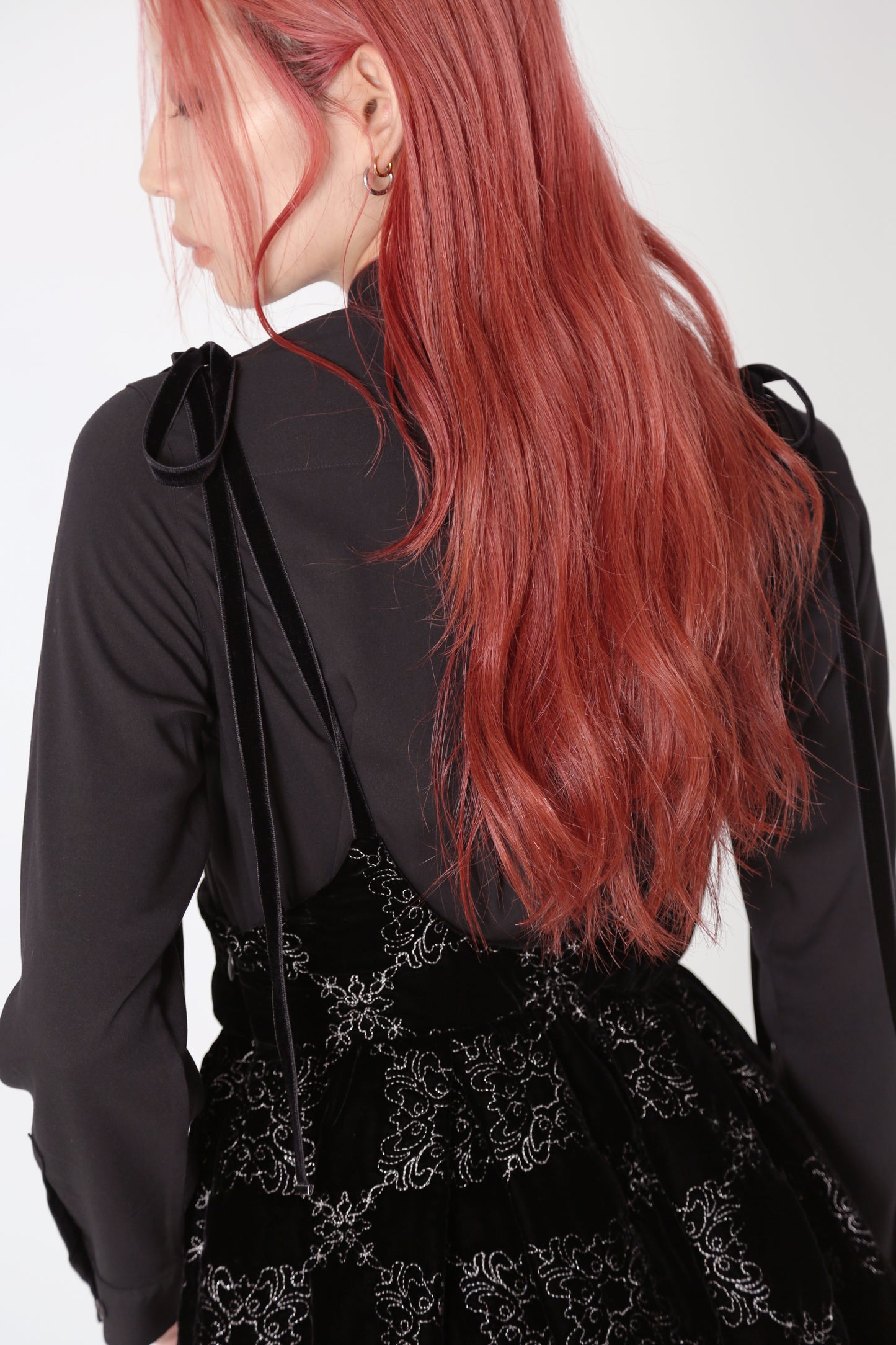 palace tiles quilted overalls skirt【Delivery in July 2025】