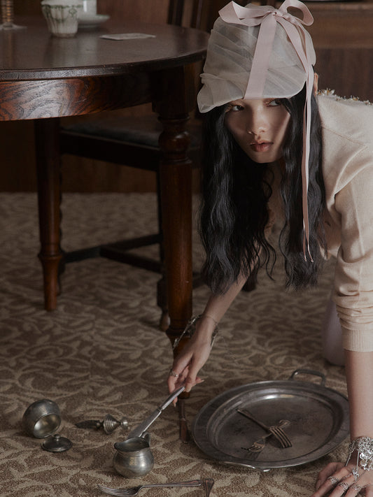 wrapping ribbon cap Pink【Delivery in May 2026】