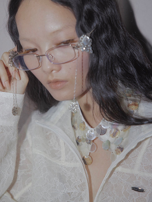 mosaic shell collar【Delivery in March 2026】