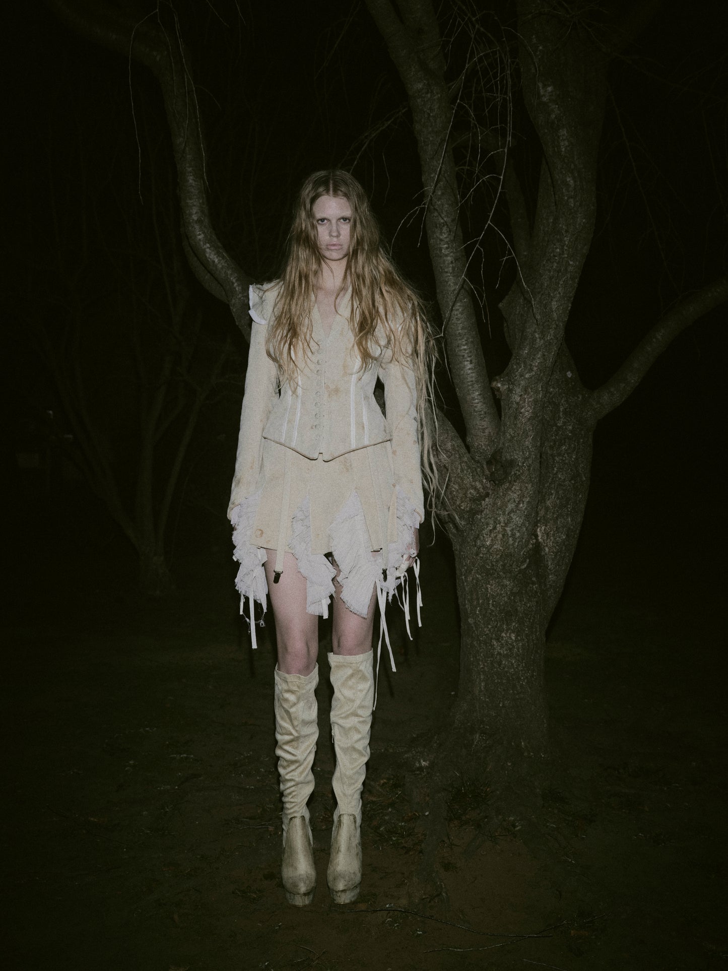 stain print bustle jacket【Delivery in September 2025】
