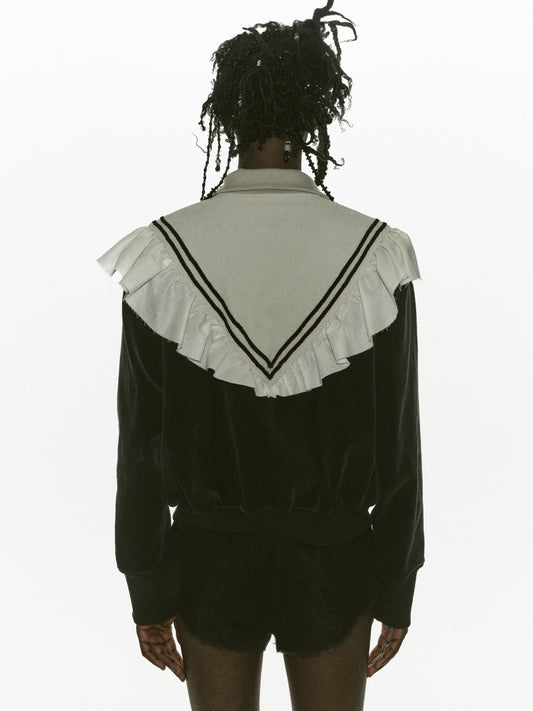 frill corduroy track jacket 【Delivery in December 2025】