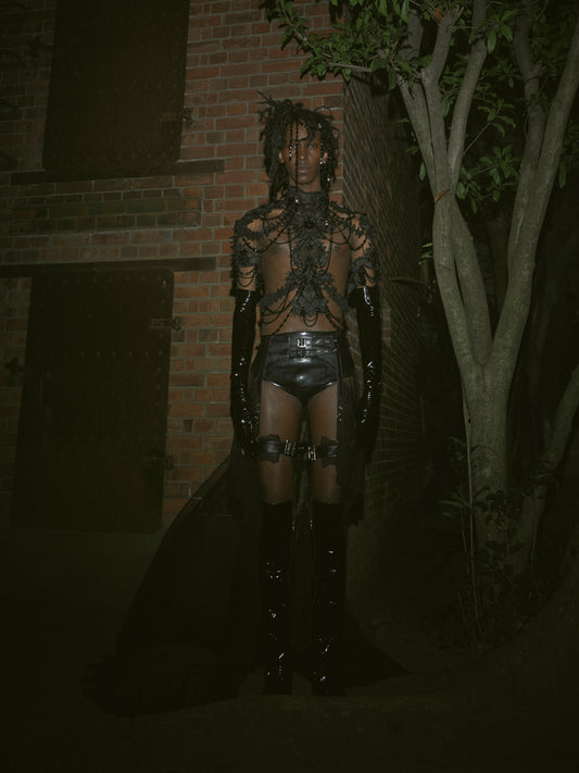 dot tulle garter bustle skirt【Delivery in February 2026】