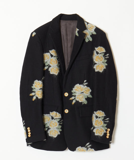 pink(yellow) rose jacquard jacket 【Delivery in August 2023】