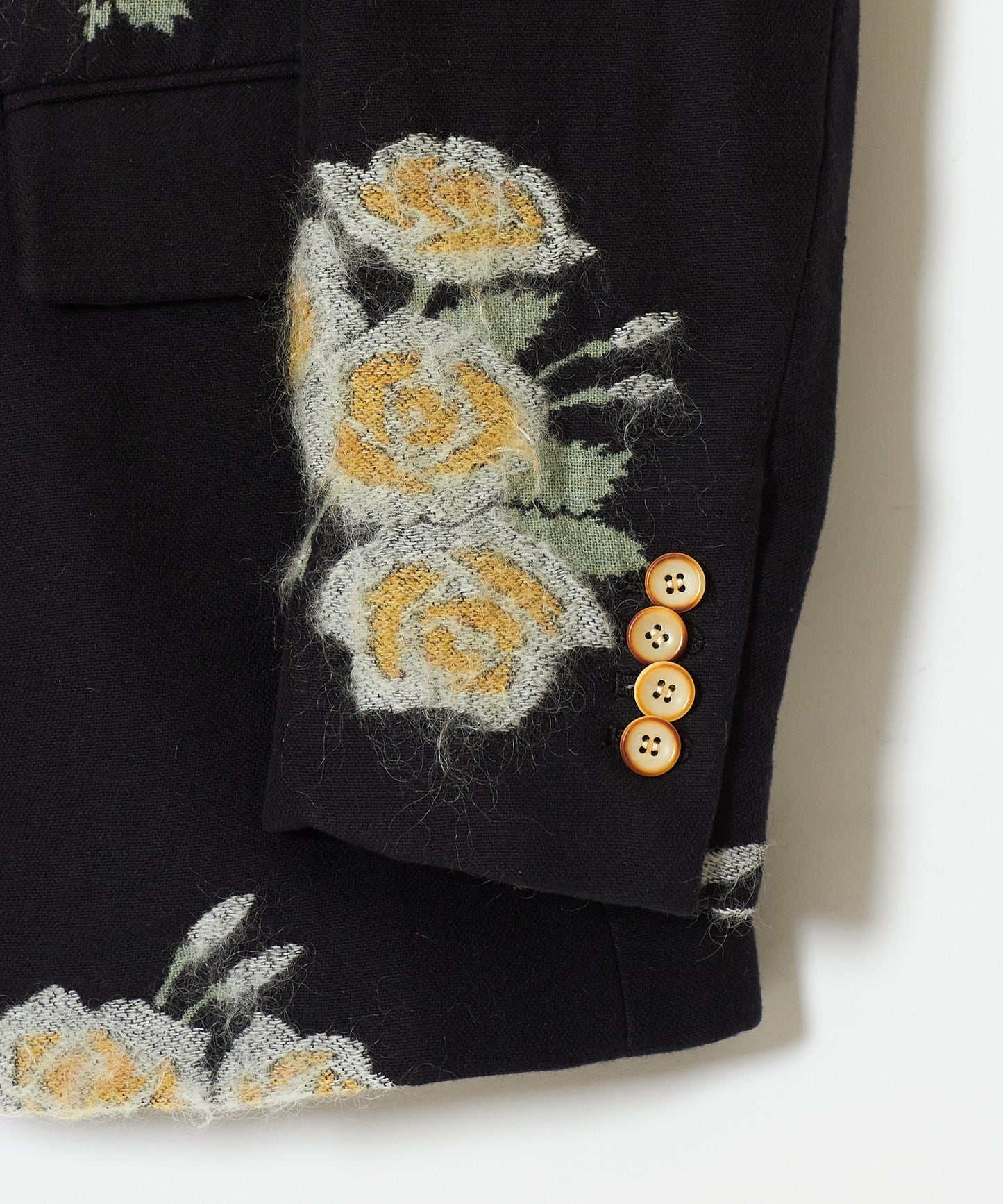 pink(yellow) rose jacquard jacket 【Delivery in August 2023】