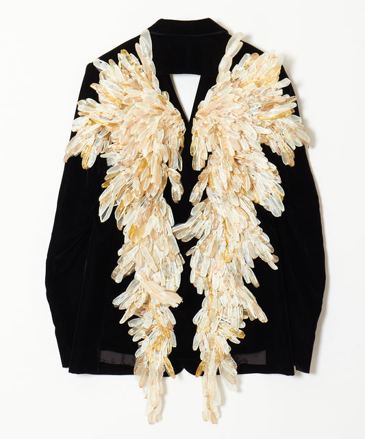 angel wing velvet jacket【Delivery in December 2025】