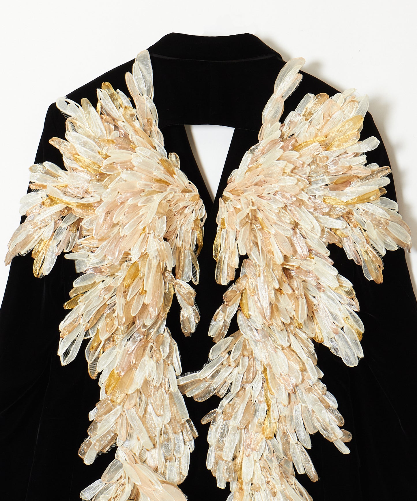 angel wing velvet jacket