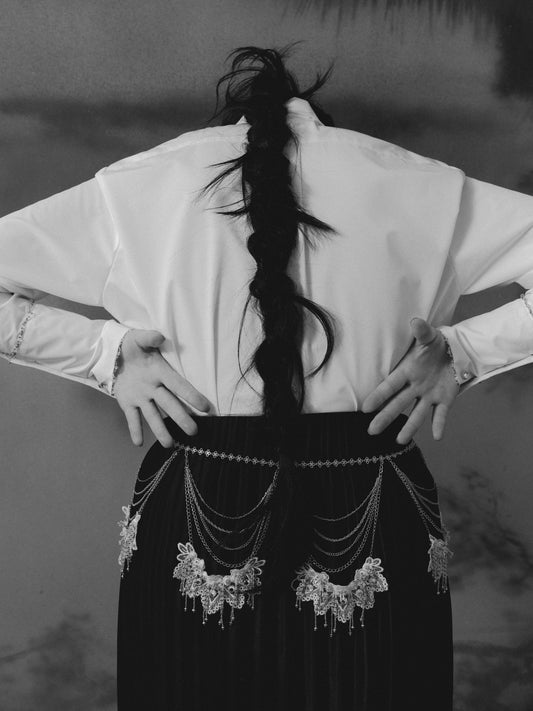 Snow bijou chain belt【Delivery in May 2023】