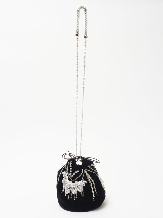 Snow bijou kinchaku bag【Delivery in June 2024】