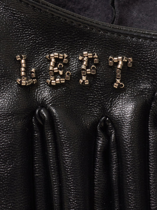 bijou faux leather half globe (Right & Left)【Delivery in January 2023】