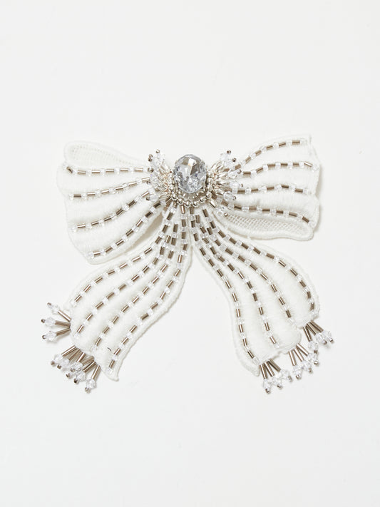 Bijou ribbon barrette【Stock】