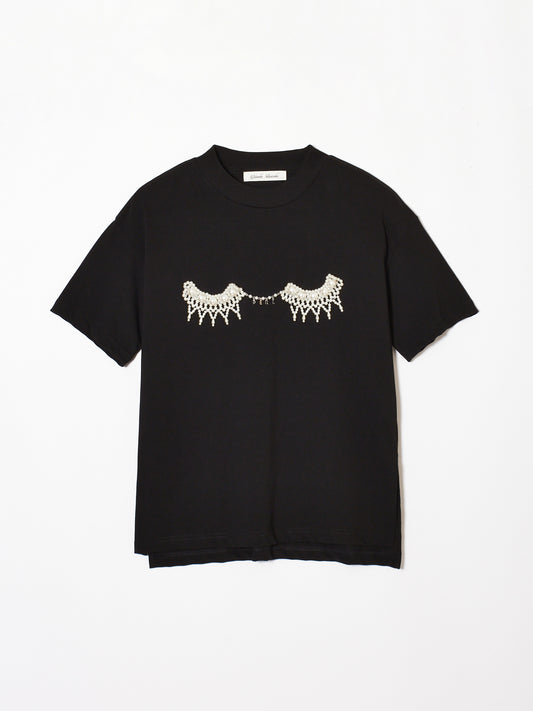 Pearl bra T-shirt【Delivery in May 2023】