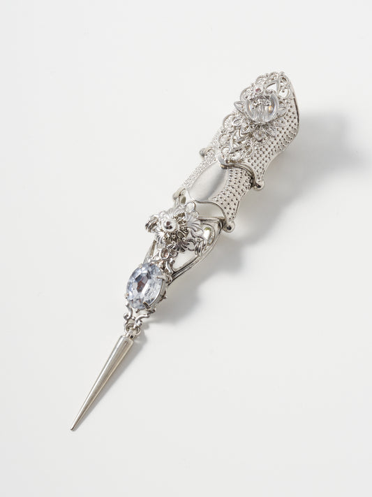 villain silver armor rings【Delivery in March 2024】