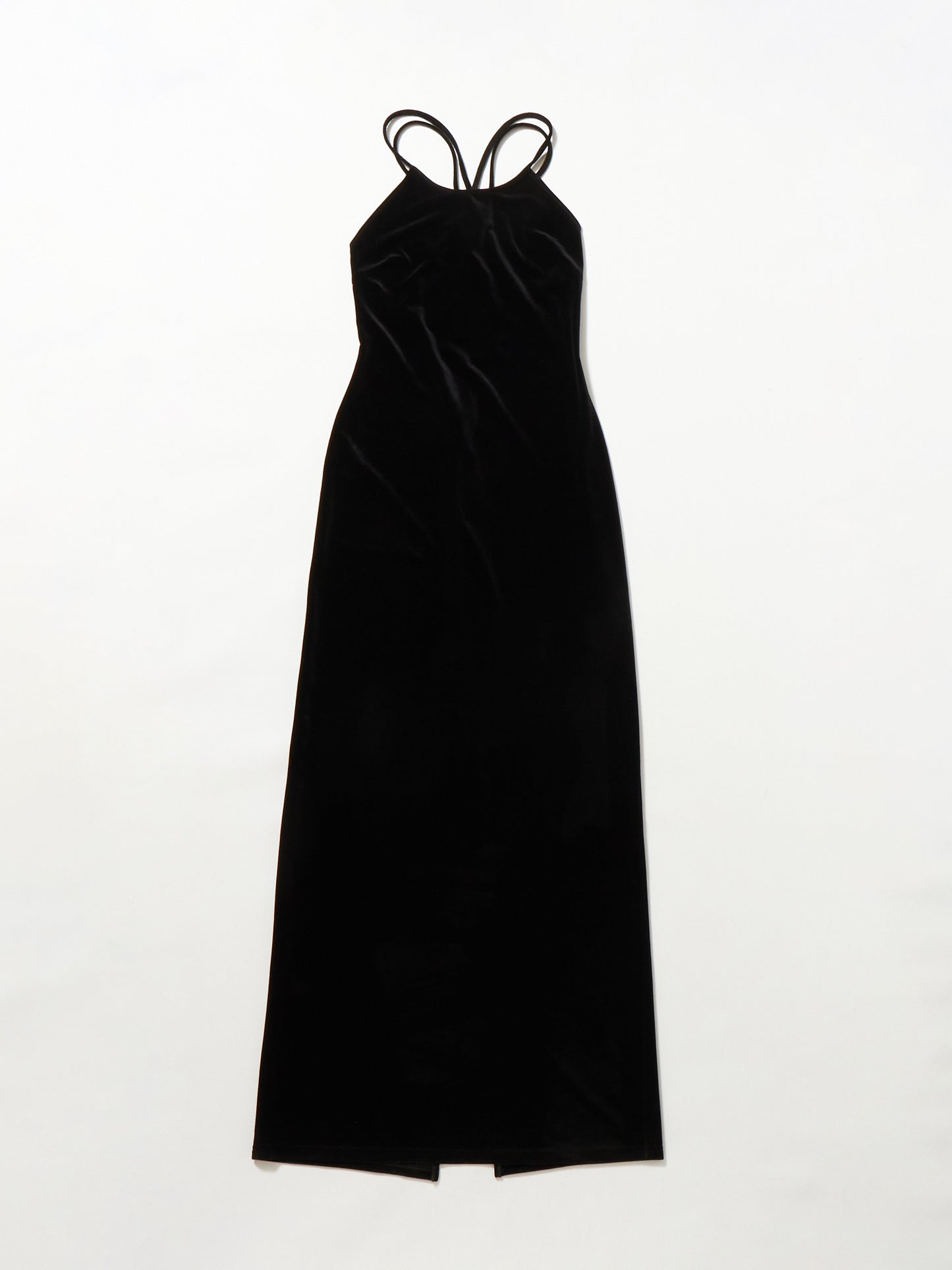 velour cami-onepiece Black【Stock】