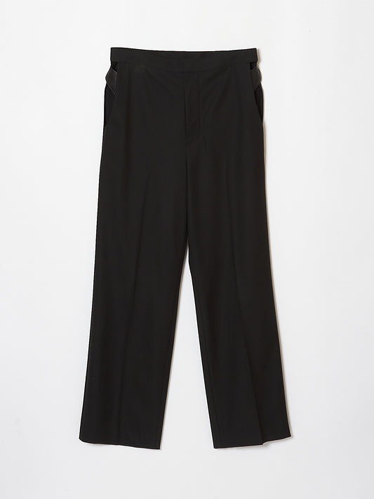 side open black pants【Delivery in January 2023】