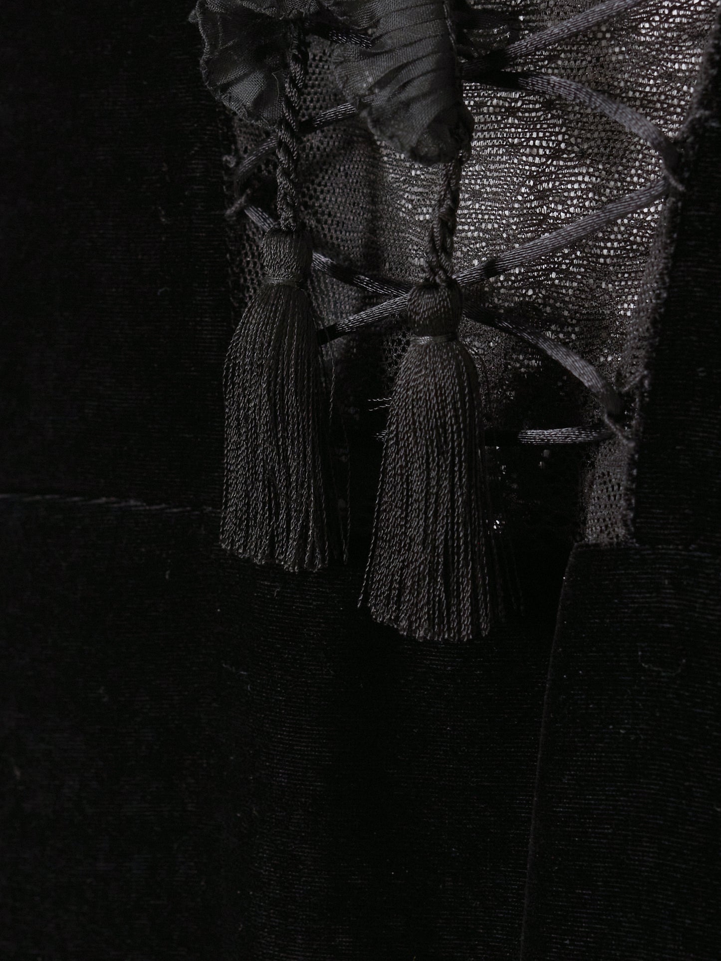 black lace velour camisole dress【Delivery in April 2025】