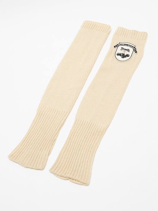 cherry arm warmer BEIGE【Delivery in January 2023】