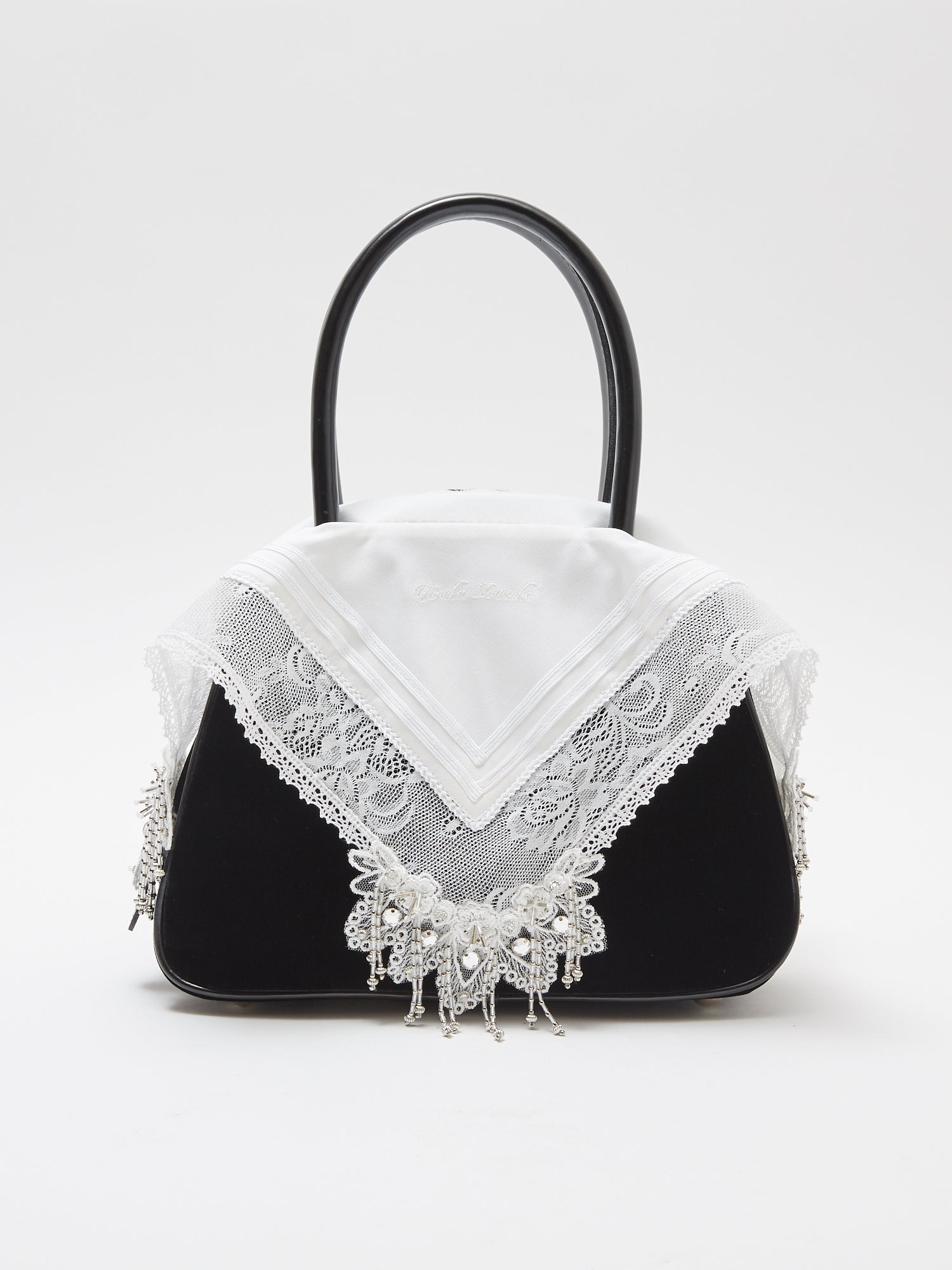ハンドバッグ ハンドバッグWhite handkerchief handbag【Delivery in February 2024】