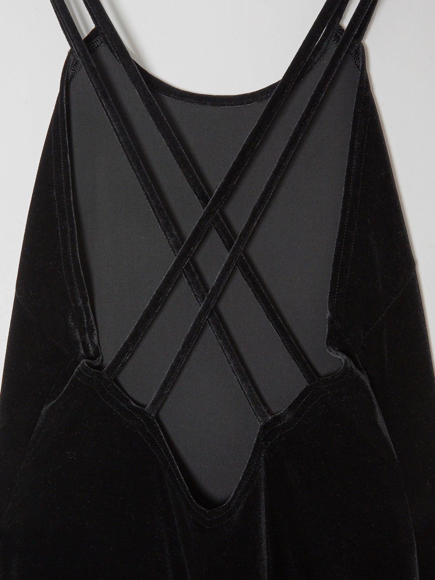 velour cami-onepiece Black【Stock】