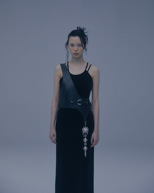 Star charm harness belt【Delivery in February 2023】