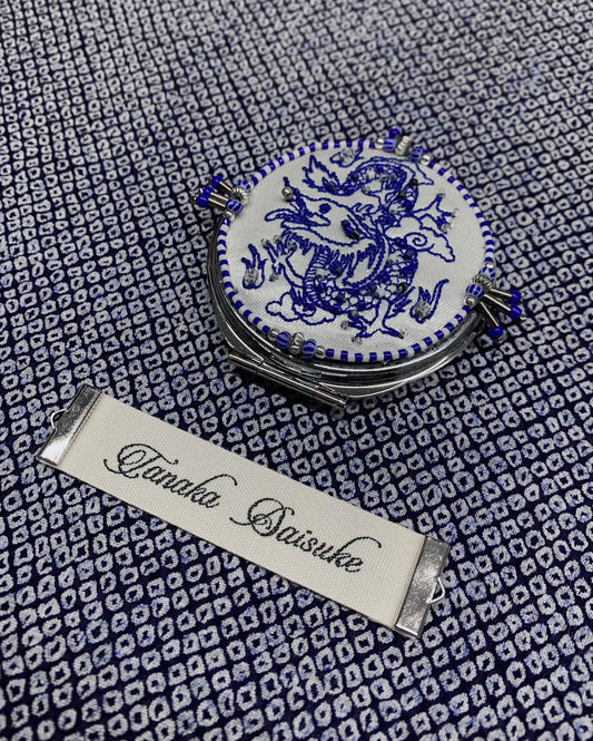 Blue Dragon compact mirror (silver)【Delivery in February 2023】