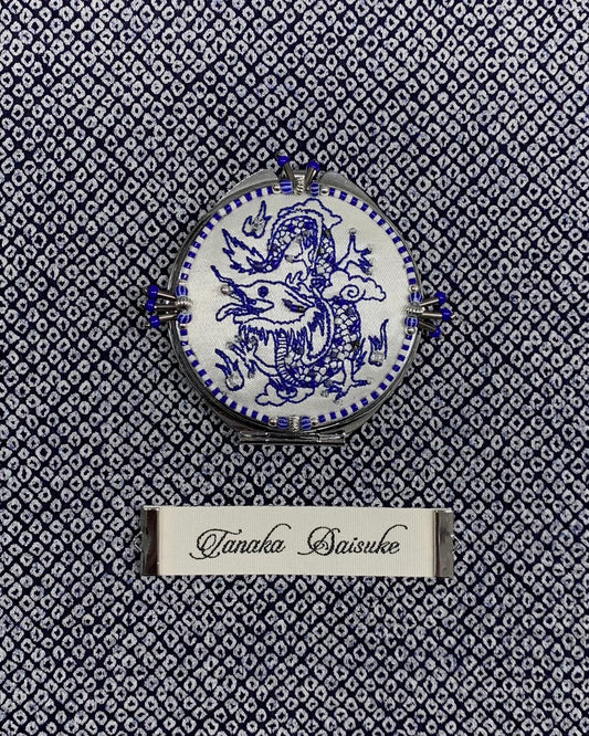 Blue Dragon compact mirror (silver)【Delivery in February 2023】
