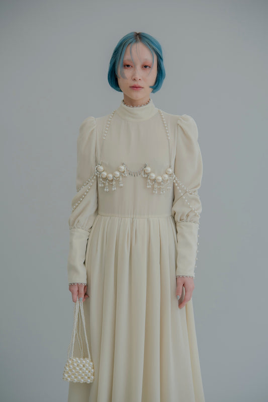 pearl bra dress【Delivery in November 2025】