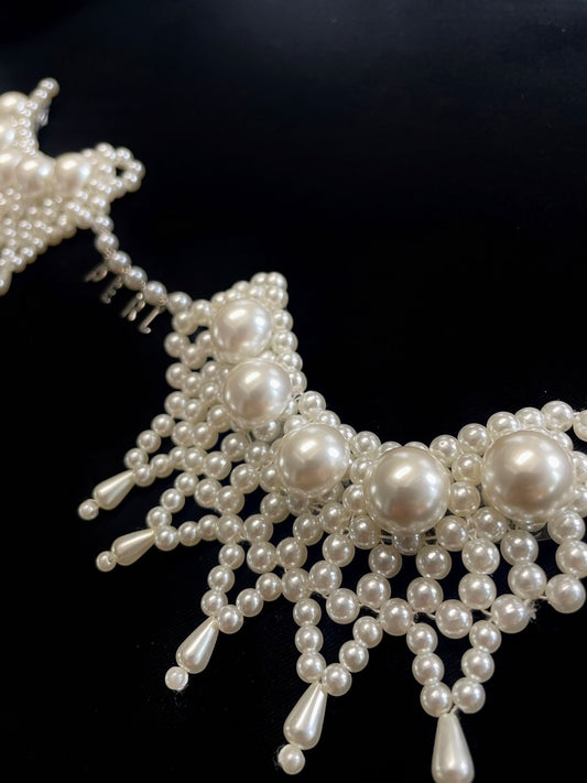 Pearl bra T-shirt【Delivery in May 2023】