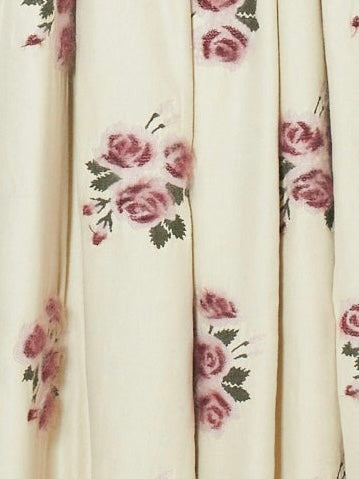 pink(yellow) rose jacquard pants 【Delivery in August 2023】