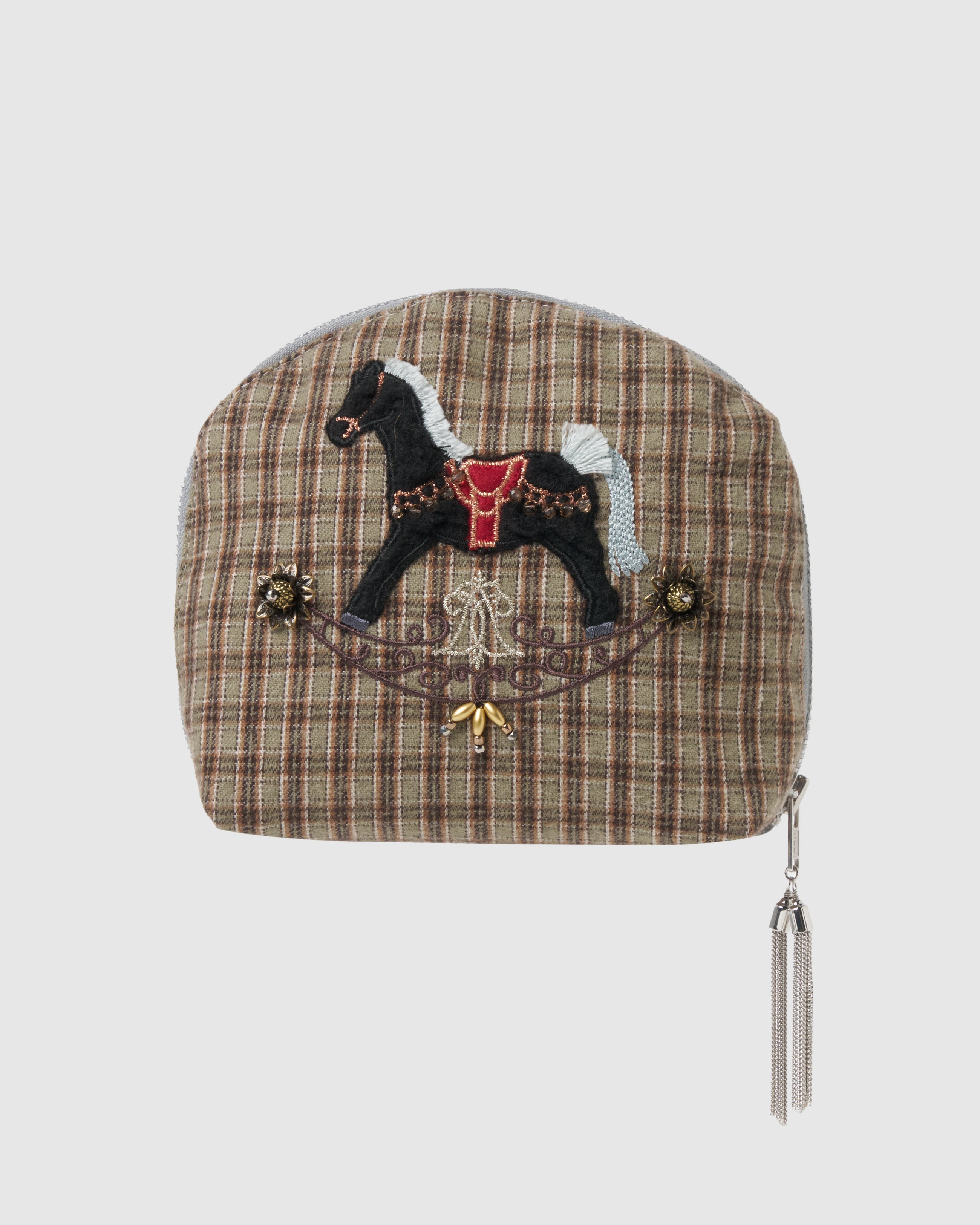 tanakadaisuke(タナカダイスケ)|ポーチ|rocking horse check pouch