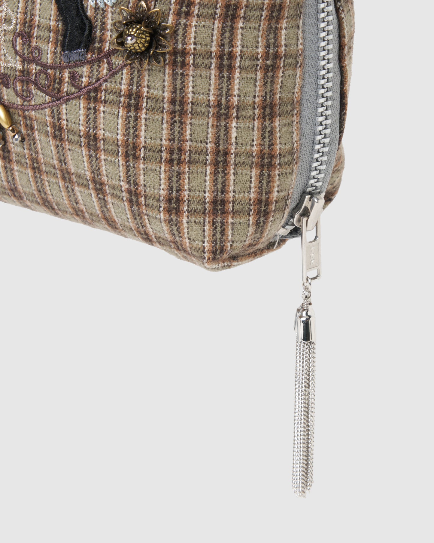【New item】rocking horse check pouch Moss green【Delivery in April 2026】